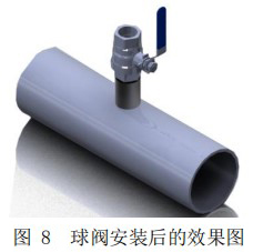 DN25熱式氣體質(zhì)量流量計(jì)球閥安裝圖