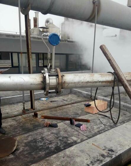 壓縮空氣專用流量計(jì)現(xiàn)場安裝使用圖